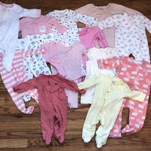 Baby Girl Pajama Lot